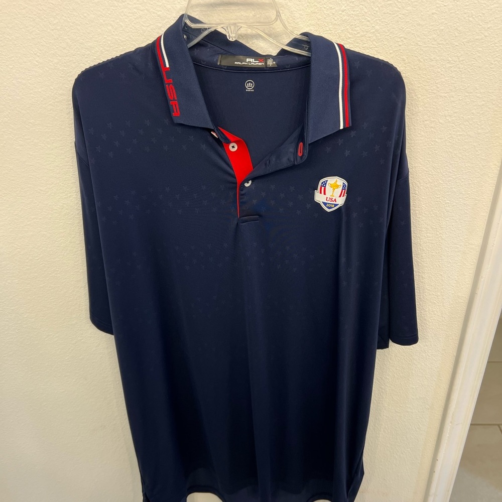 Men’s Navy Blue Ralph Lauren USA Polo Shirt